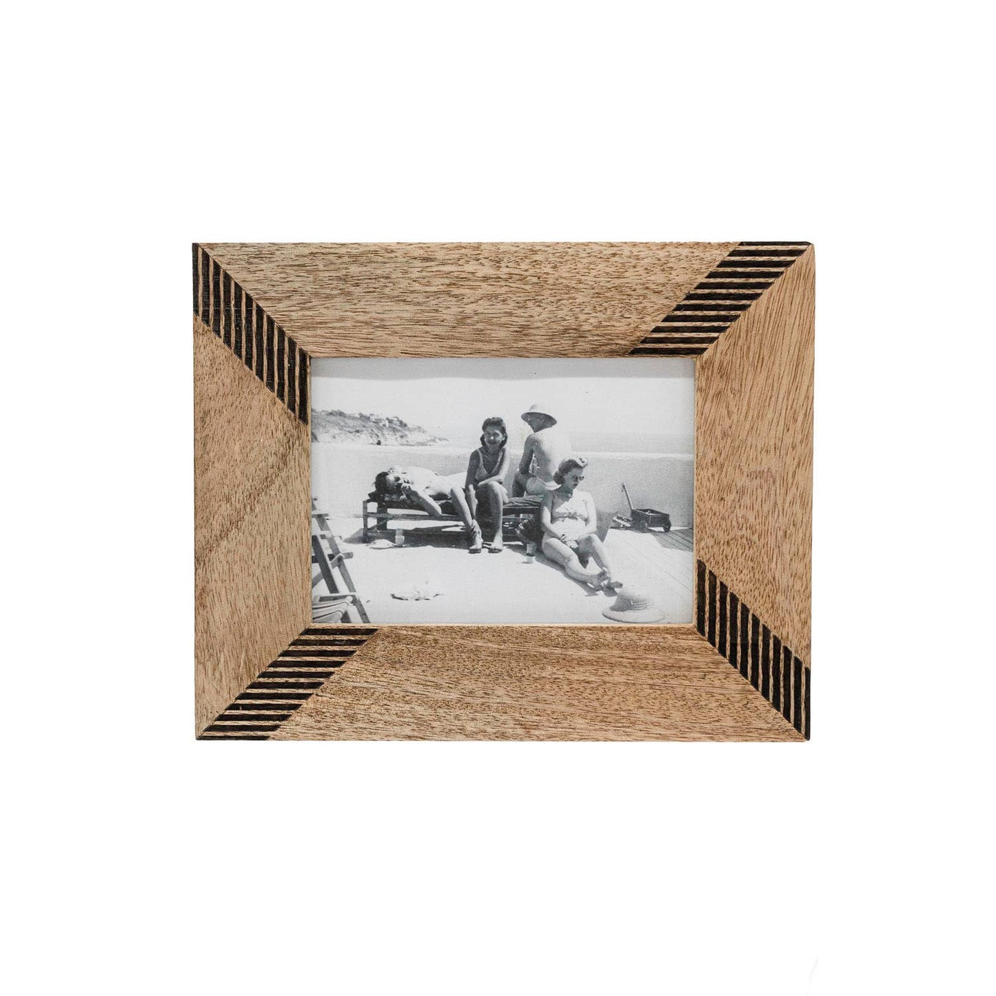 5x7 Photo Coleson Striped Picture Frame Wood