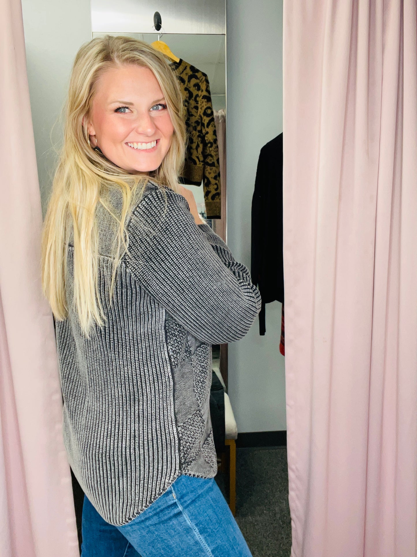 TRIBAL: SWEATER SHACKET WASHED