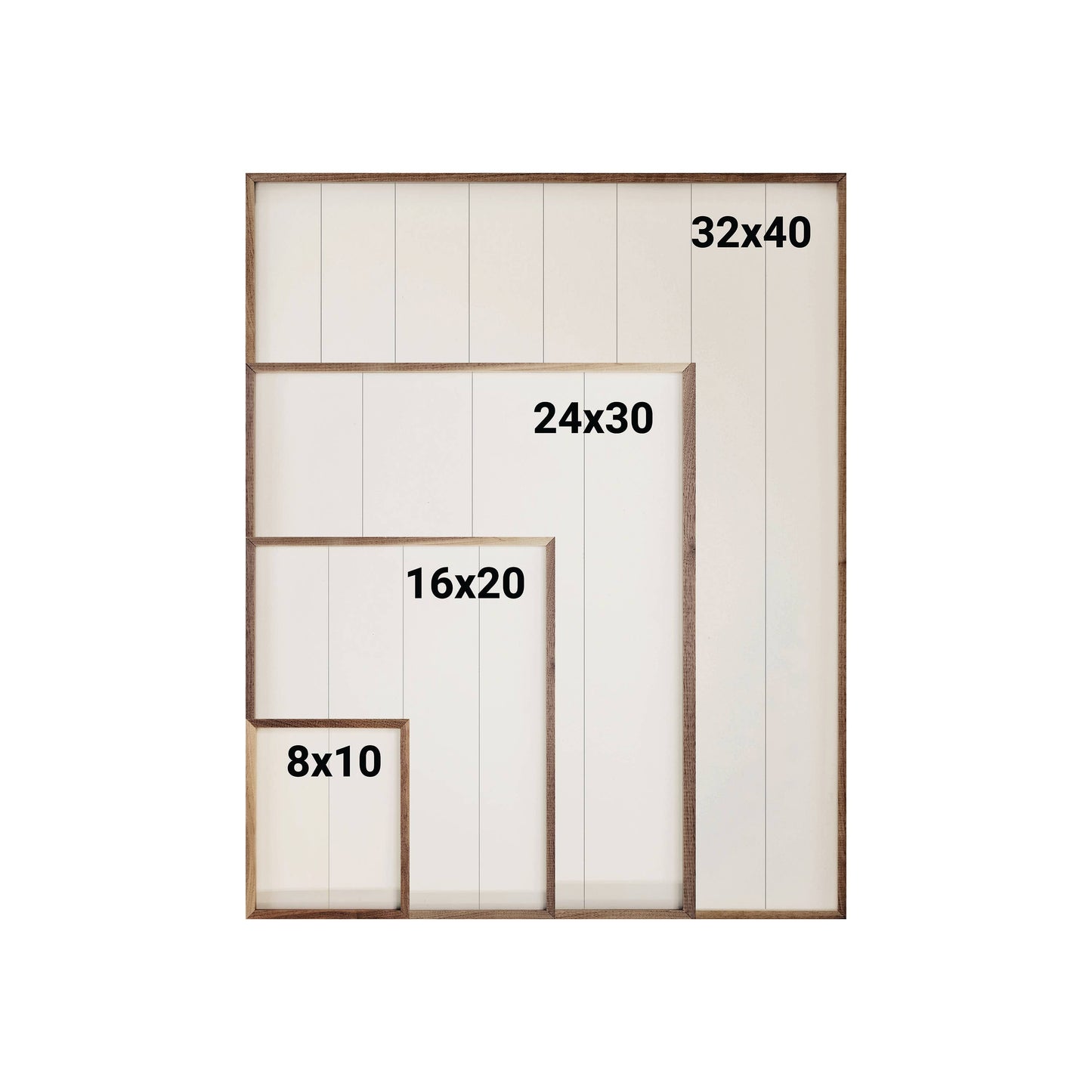 Cream Florals: 32 x 40 x 1.5