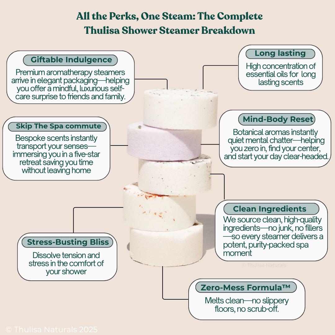 CHRISTMAS SHOWER STEAMER | 2 Pack Gift Set | Bergamot Plum