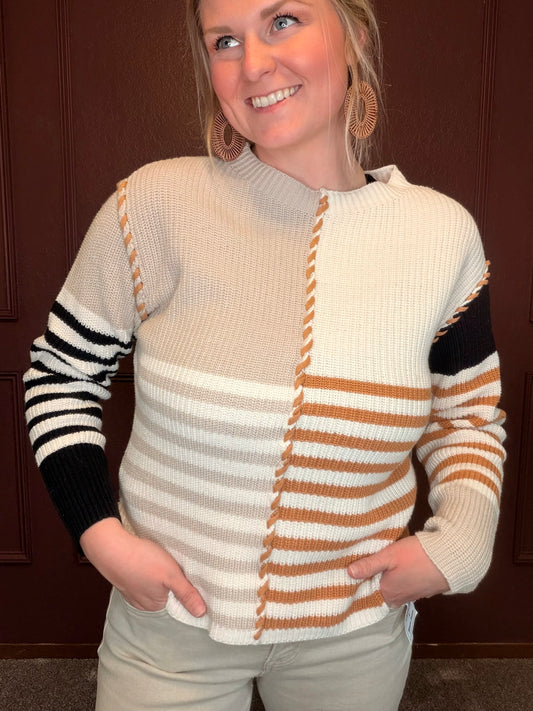 TRIBAL: L/S Boat NK Sweater