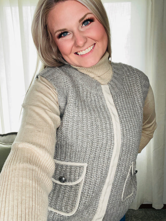 TRIBAL: SLVLESS VEST W/POCKETS