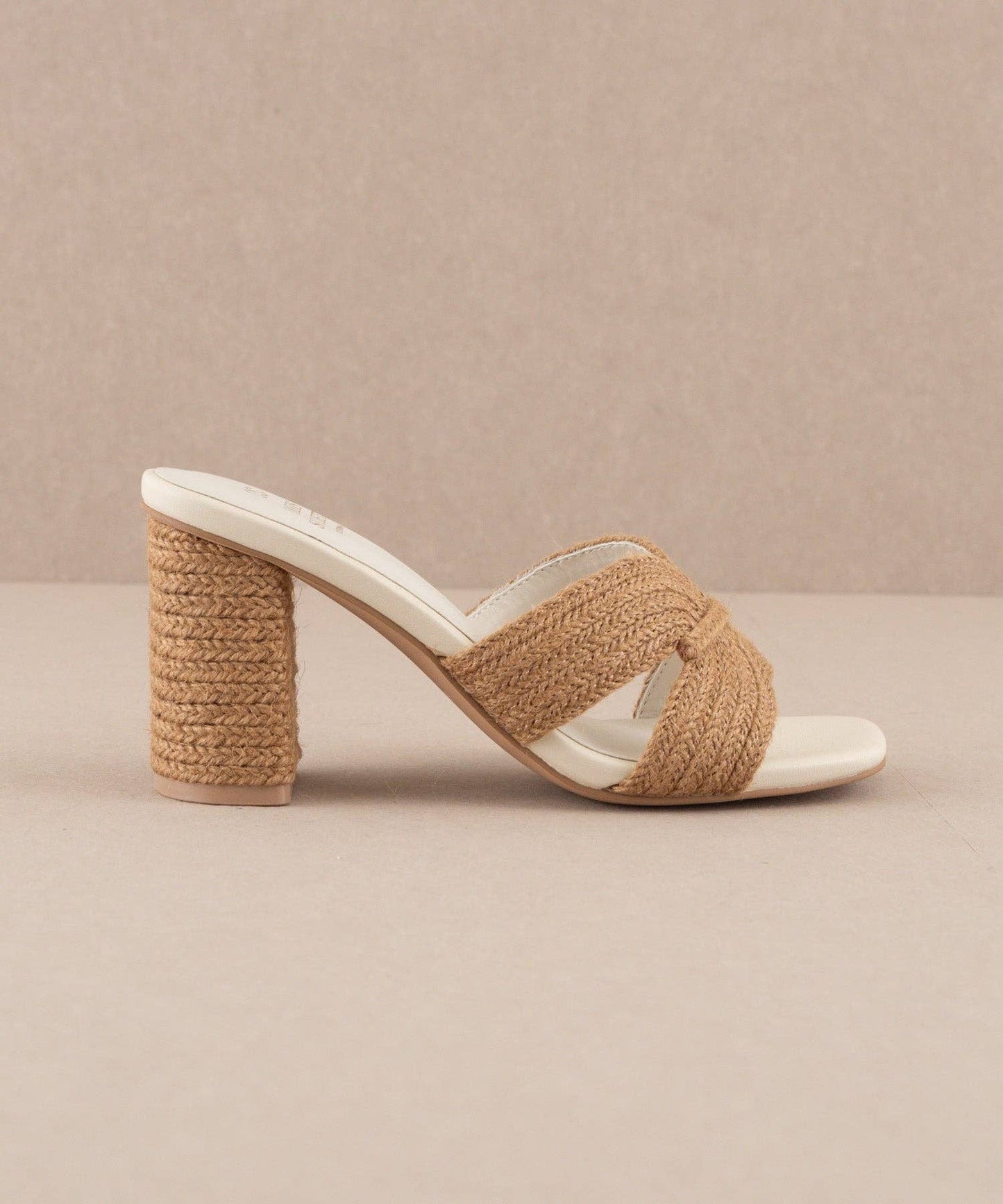 The Santiago Toffee | Raffia Summer Heel